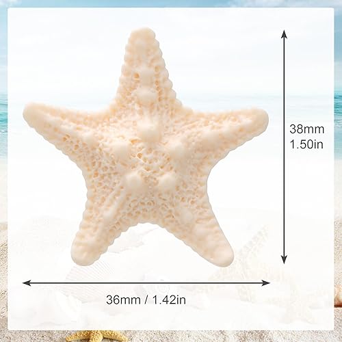 Miniatura 2 de 6 pinzas para el pelo de estrella de mar, de resina, lindos pasadores de pelo de playa, tocado de sirena, pinzas de cocodrilo para mujeres y niñas,