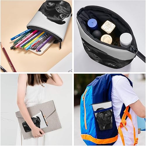 Miniatura 6 de Estuche para lápices de pie, soporte para lápices desplegable, bonito estuche telescópico de papelería para oficina, organizador de pie, bolsa