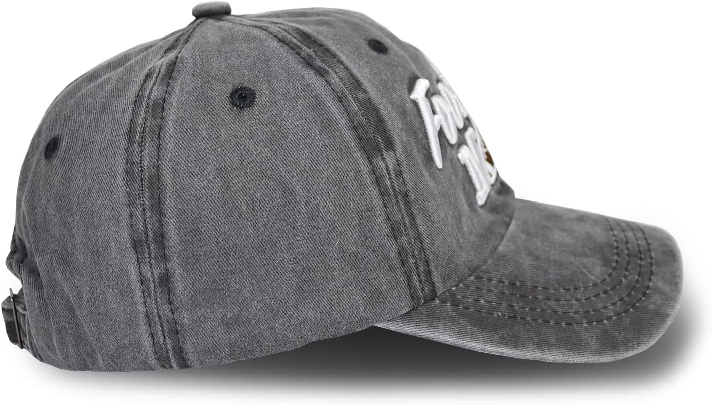 Distressed Football Mom Baseball Cap for Women, Adjustable Washed Embroidered Sun Hat for Mama - Image 2