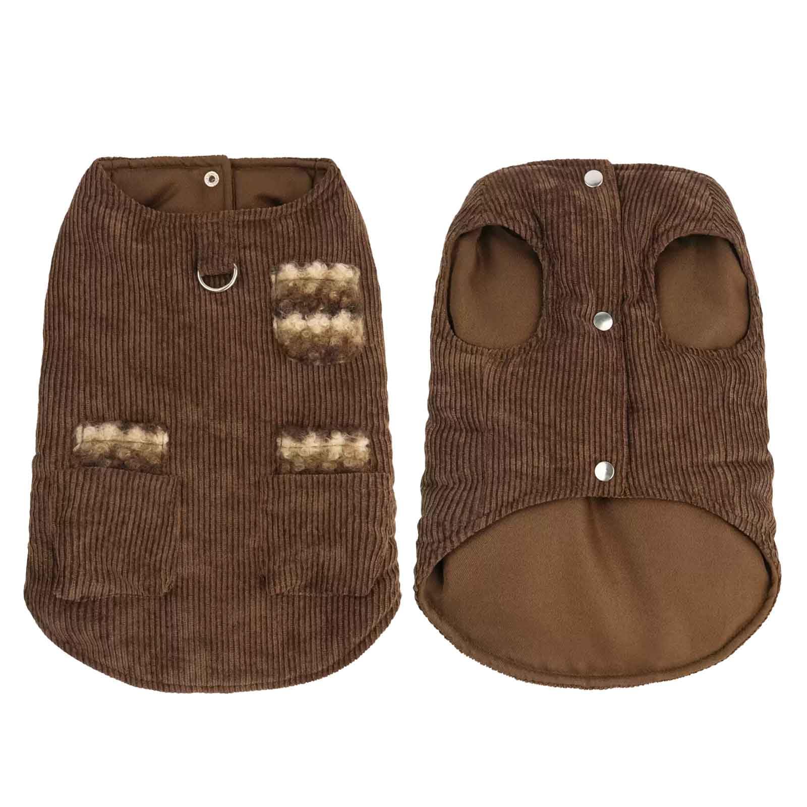 Manteau chaud pour Teckel XL qui protège du vent et simplifie les balades avec sa poche dorsale