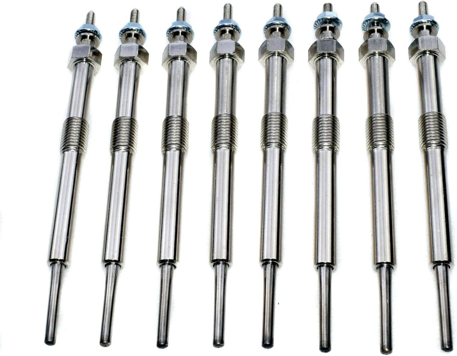WayJun 12639701 97364968 8PCS Glow Plugs 9G Compatible with Chevy GMC 6.6L Duramax LMM LML LBZ LLY, 2006 2007 2008 2009 2010 2011 2012 2013 2014 2015 2016 Silverado, Savana, Sierra, Express