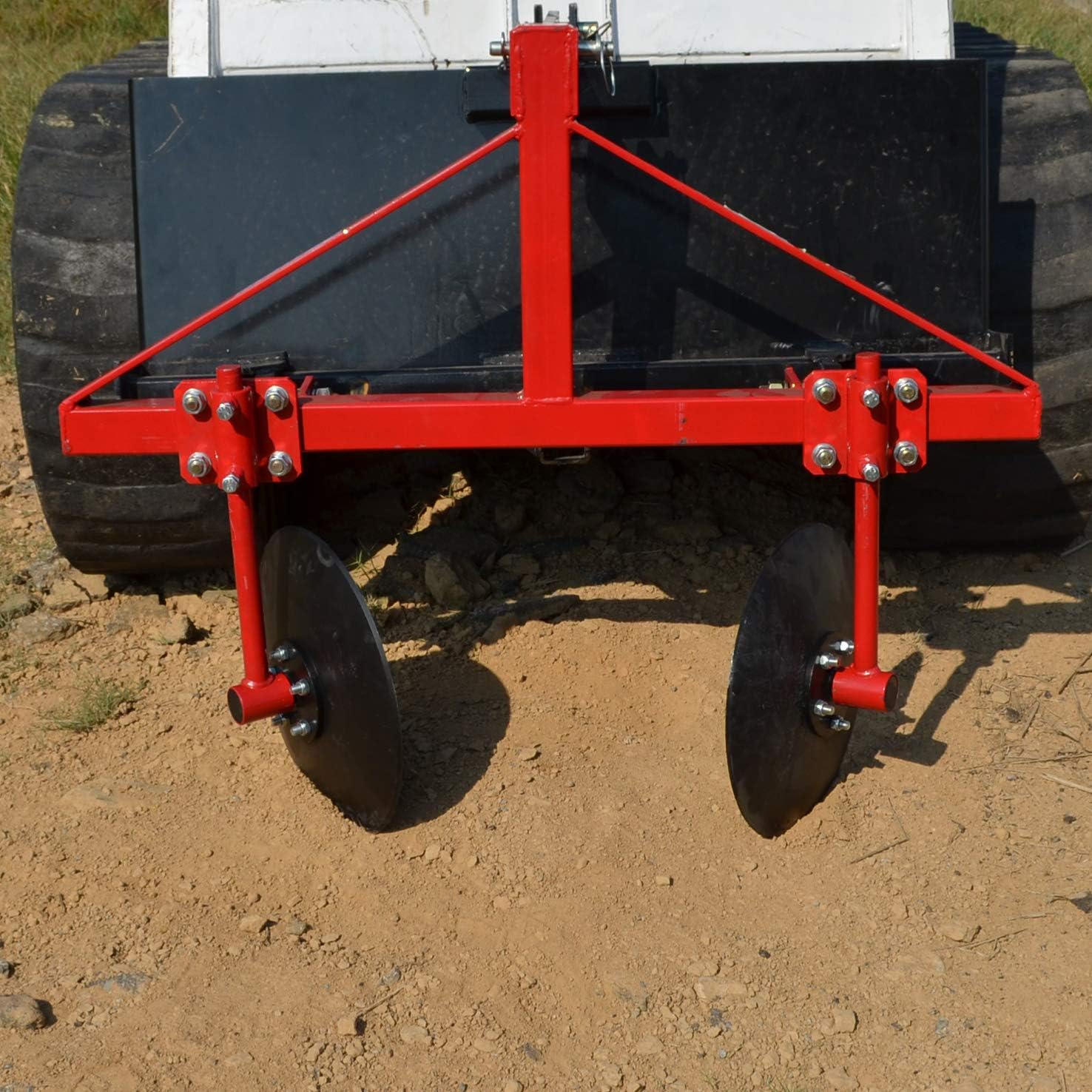 Titan Attachments Adjustable Disc Bedder 48” Category 1 3-Point Quick Hitch Compatible : Patio, Lawn & Garden