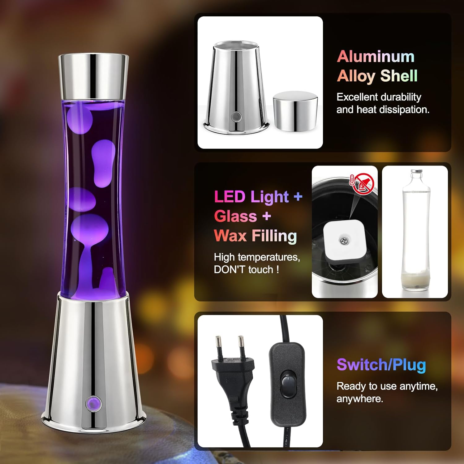 17 Colors Changing Liquid Motion Lamp with Remote,15.6" LED Night Light Relaxing Table Lamp for Kids & Adults, Liquid Light for Bedroom Home Decor
