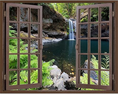 Pegatinas de paisaje de bosque para Pared de Cuarto, calcomanĂas de pared bohemias para ventana de color marrĂłn, ventanas de garaje, sala de estar Pegatinas de paisaje de bosque para Pared de Cuarto, calcomanĂas de pared bohemias para ventana de color marrĂłn, ventanas de garaje, sala de estar