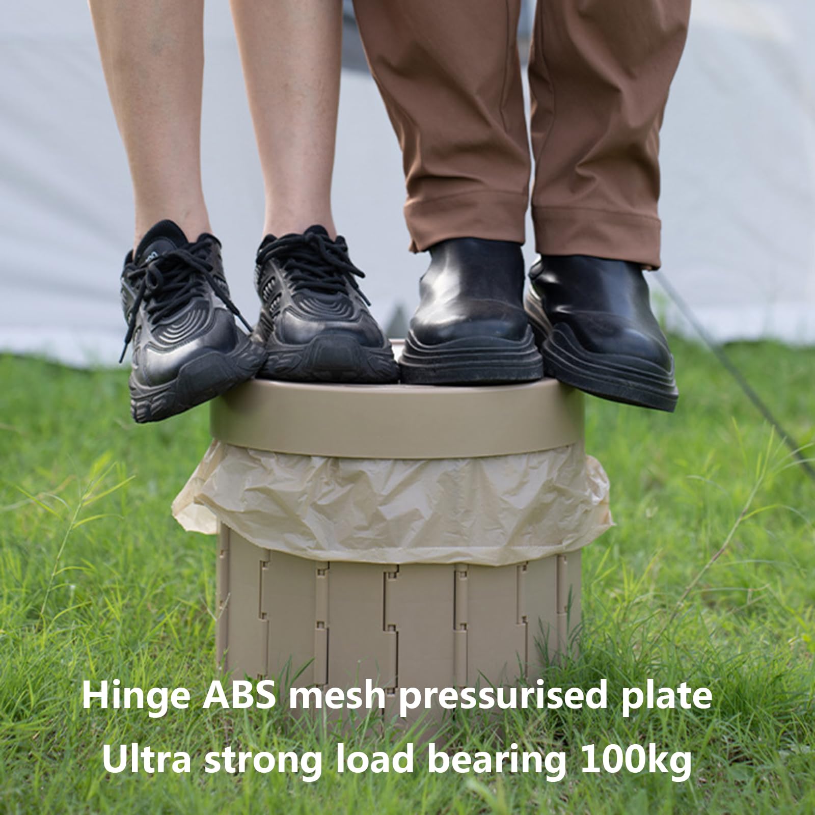 Campingtoilette Faltbar Klappbare Camping Toilette Reisetoilette Wc Mit 1 Rollen Biologisch Abbaubaren Müllbeutel Mobile Trockentrenntoilette Für Outdoor-Angeln Camping Wandern Lange Reisen