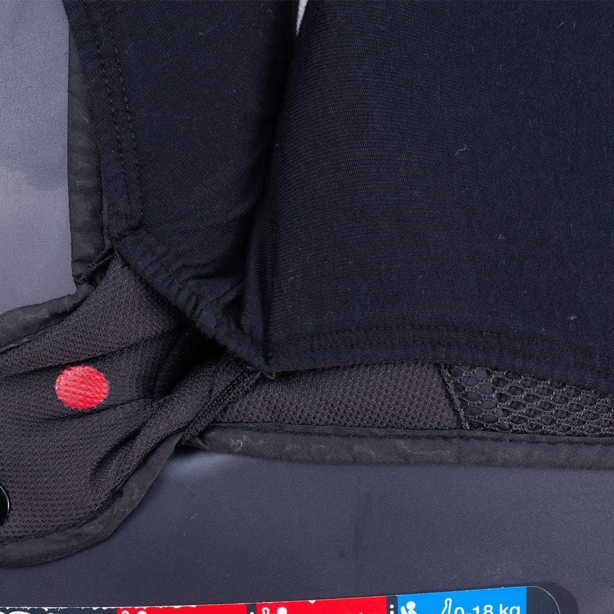 JYOKO Kids Funda de algodón para Silla de Coche Compatible con Joie Every Stages (Black Series)