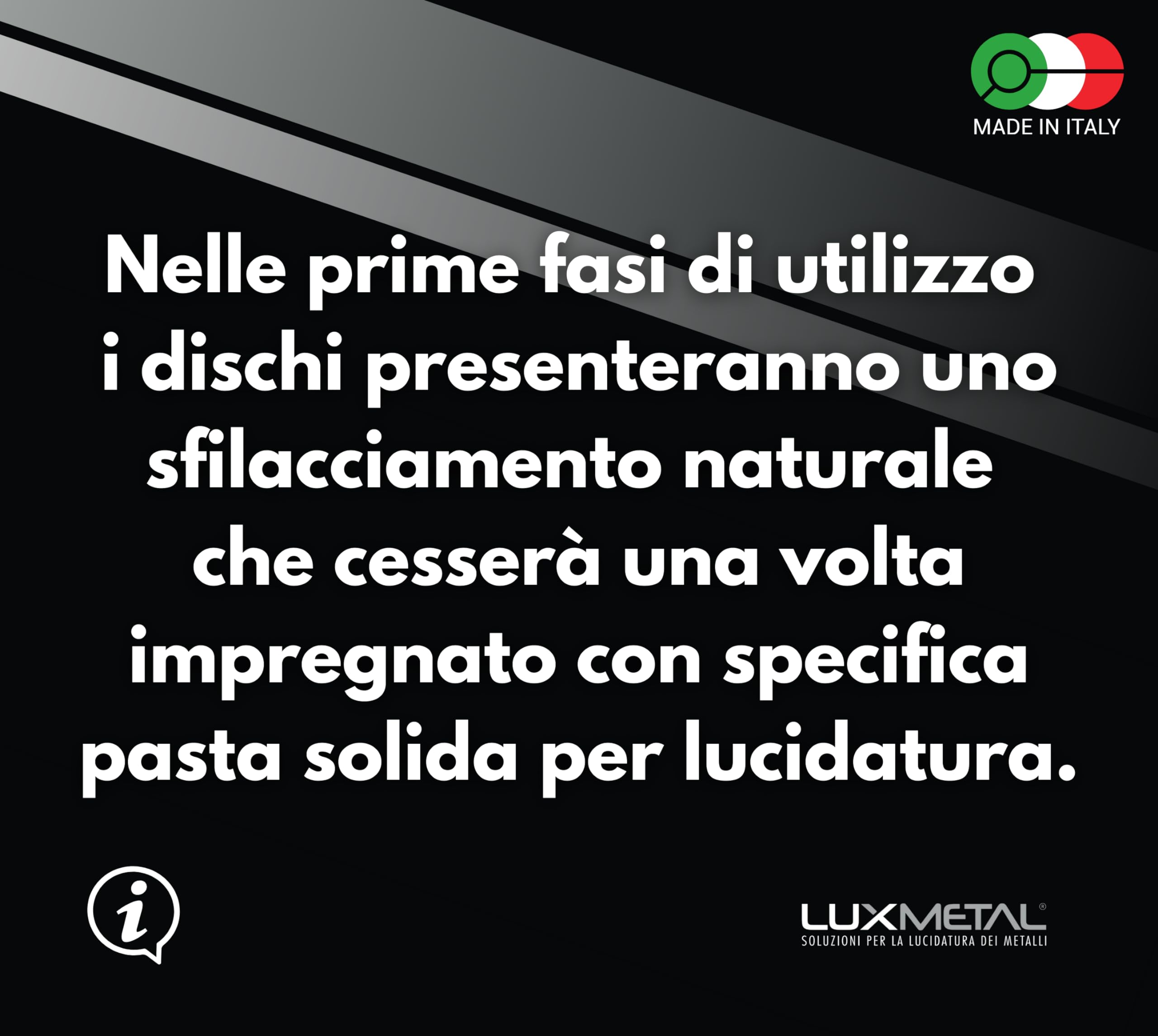 Lux Metal Kit 3 Disco Lucidatura 150 mm FL-C-J Dischi Cotone Set Lucidare A Specchio Acciaio Inox Alluminio Metalli Set Lucidante Per Trapano Mola Smerigliatrice Cromature Rame Legno Marmo Plexiglass