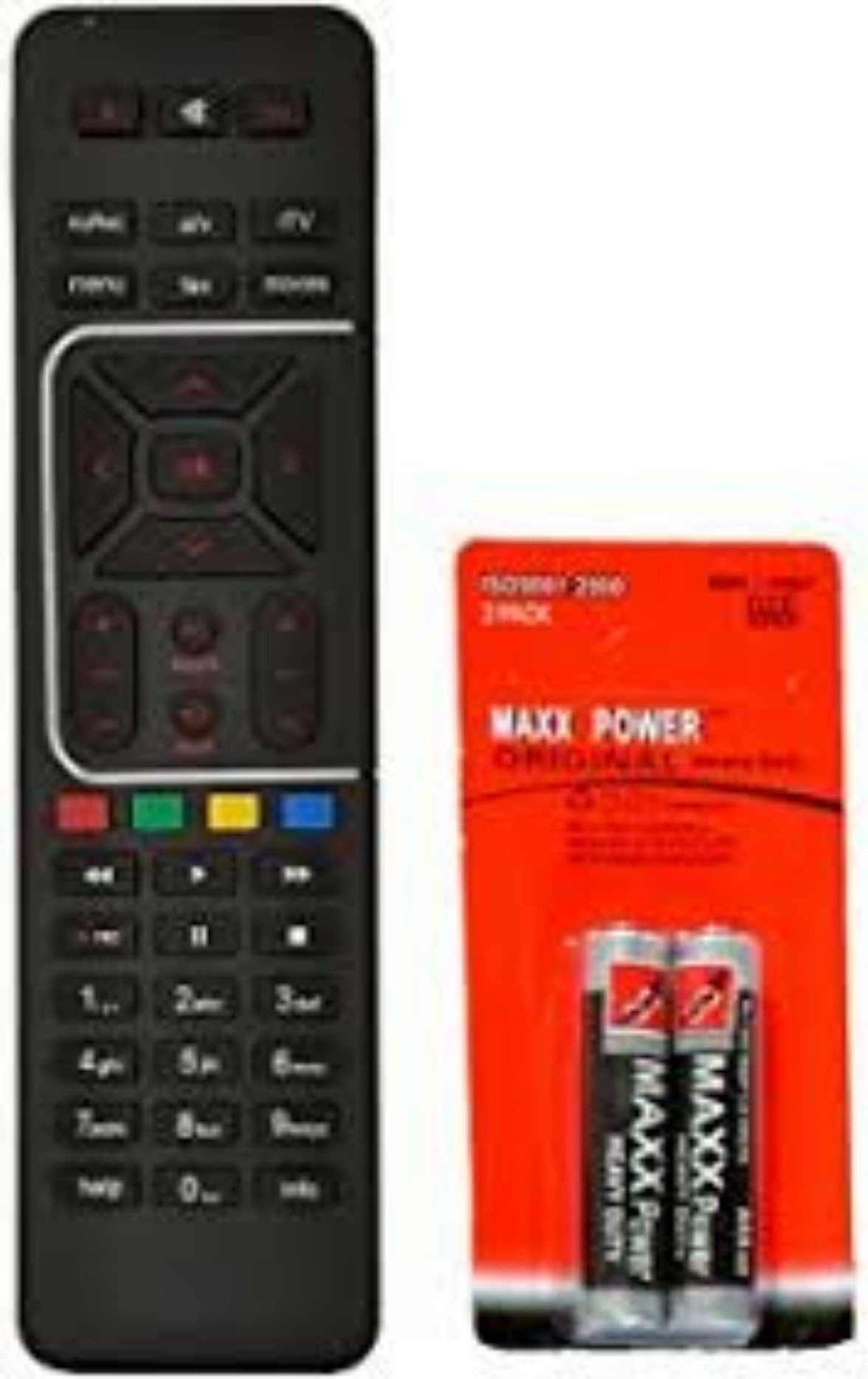 Direct DTH Airtel Remote Control with Batteries (Black)