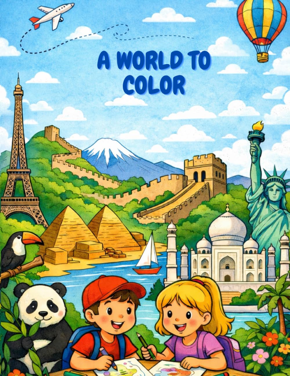 A World To Color: A Coloring Adventure Around the World
