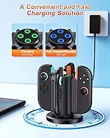 Vista 2 de FYOUNG Charging Station for Nintendo Switch 2 Controller(2025), Charger Dock for Joycon 2 with Charging Indicator, Compact Vertical Charge 4