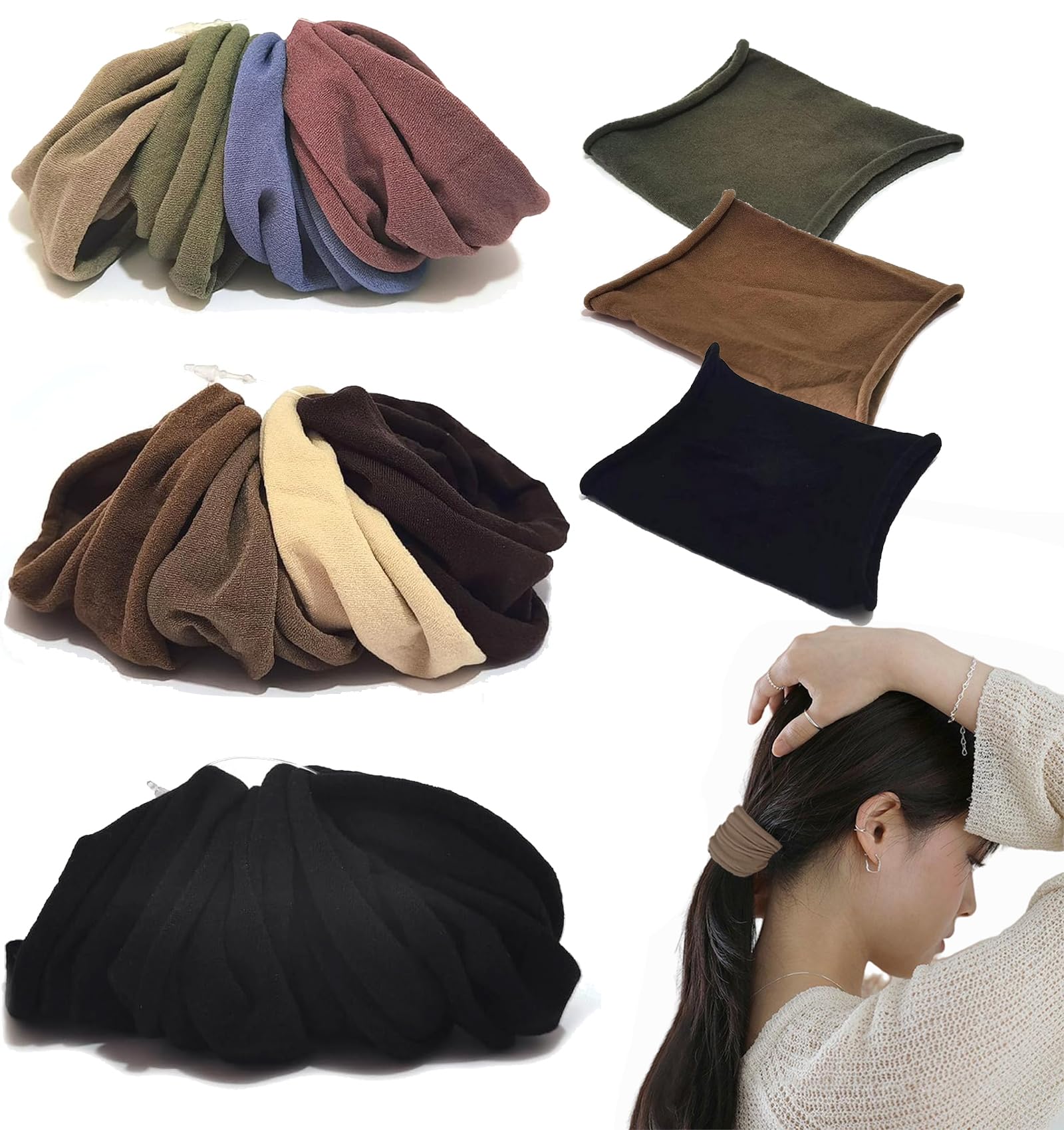 ヘアゴム 跡がつかない 髪ゴム 髪留め12本セット おしゃれ 太めブラック Amazon.co.jp: 12本セット ヘアゴム 太め, 髪ゴム 跡がつかない