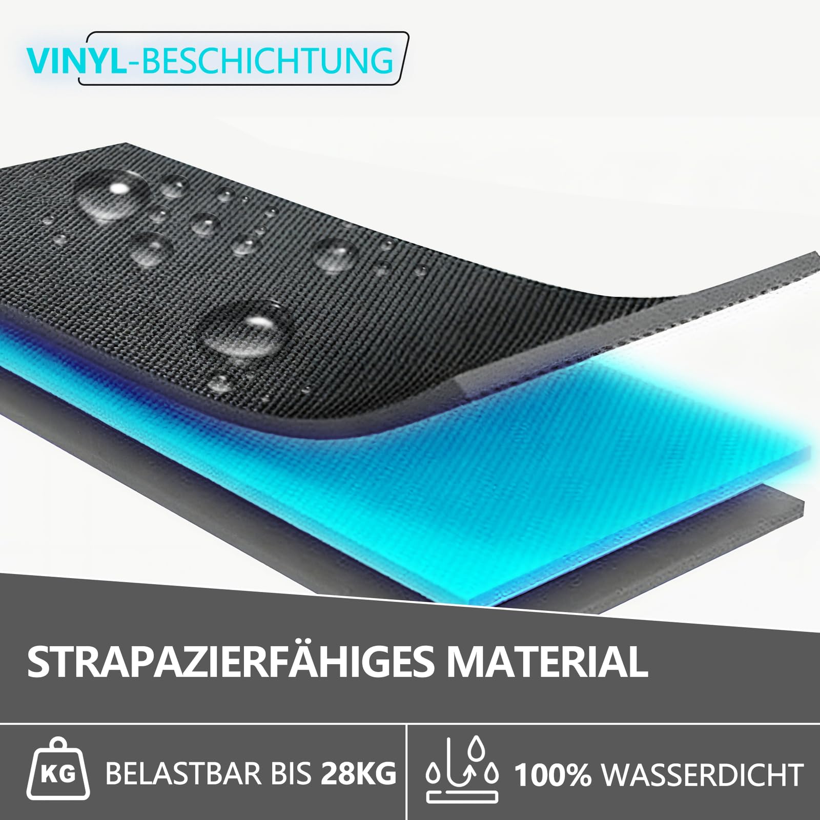 Nordstern Reifentaschen XXL (4 teiliges Set inkl. Felgenschutzpolster) in Premiun Qualität, geeignet für Reifen oder Kompletträder bis zu 23 Zoll