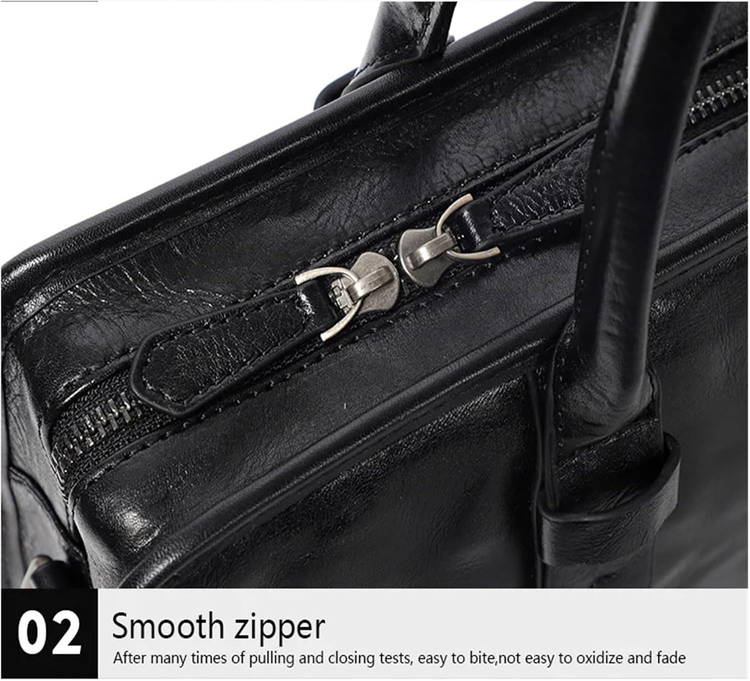 Briefcase Leather Briefcase Men's Business Handbag Genuine Laptop Shoulder Bag