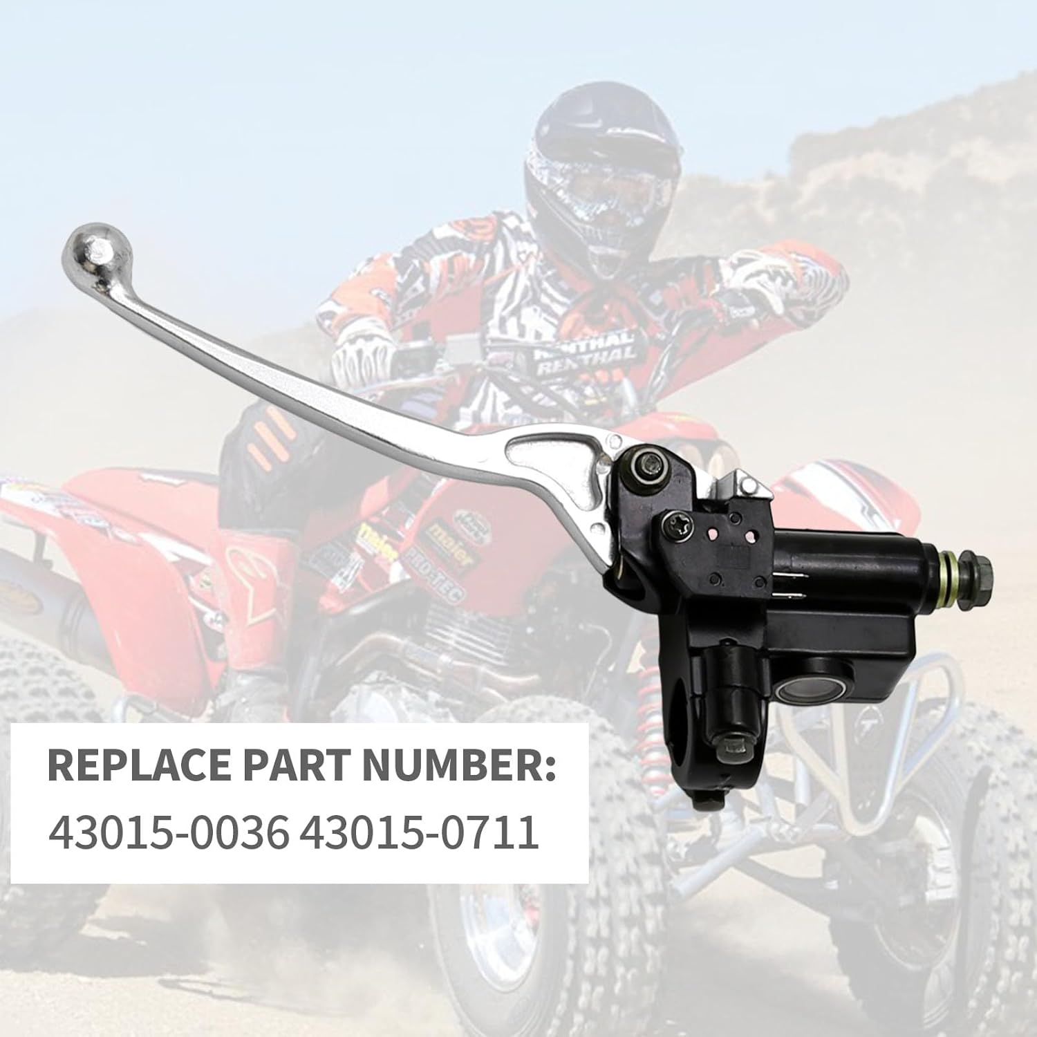 Brake Master Cylinder Replacement for Kawasaki Brute Force 650 750 4x4i KVF650 KVF750 Front Right, Replaces 43015-0036 43015-0711