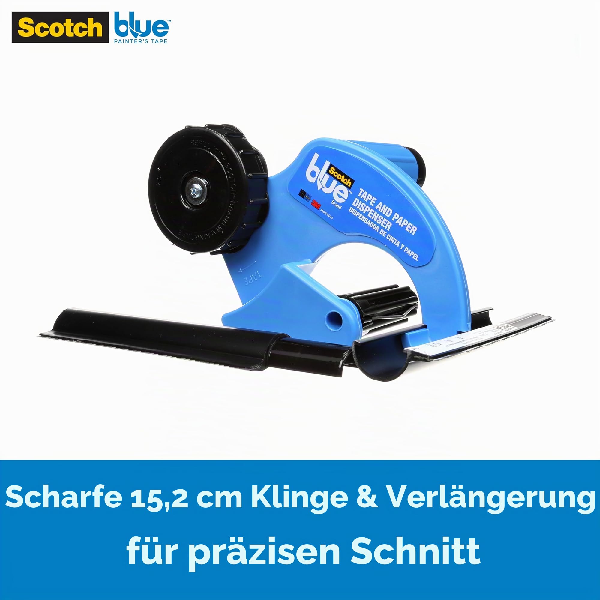 ScotchBlue Abdeckband- und Papierabroller, 1 Handabdeckgerät – geeignet für Maler- und Dekorationsarbeiten