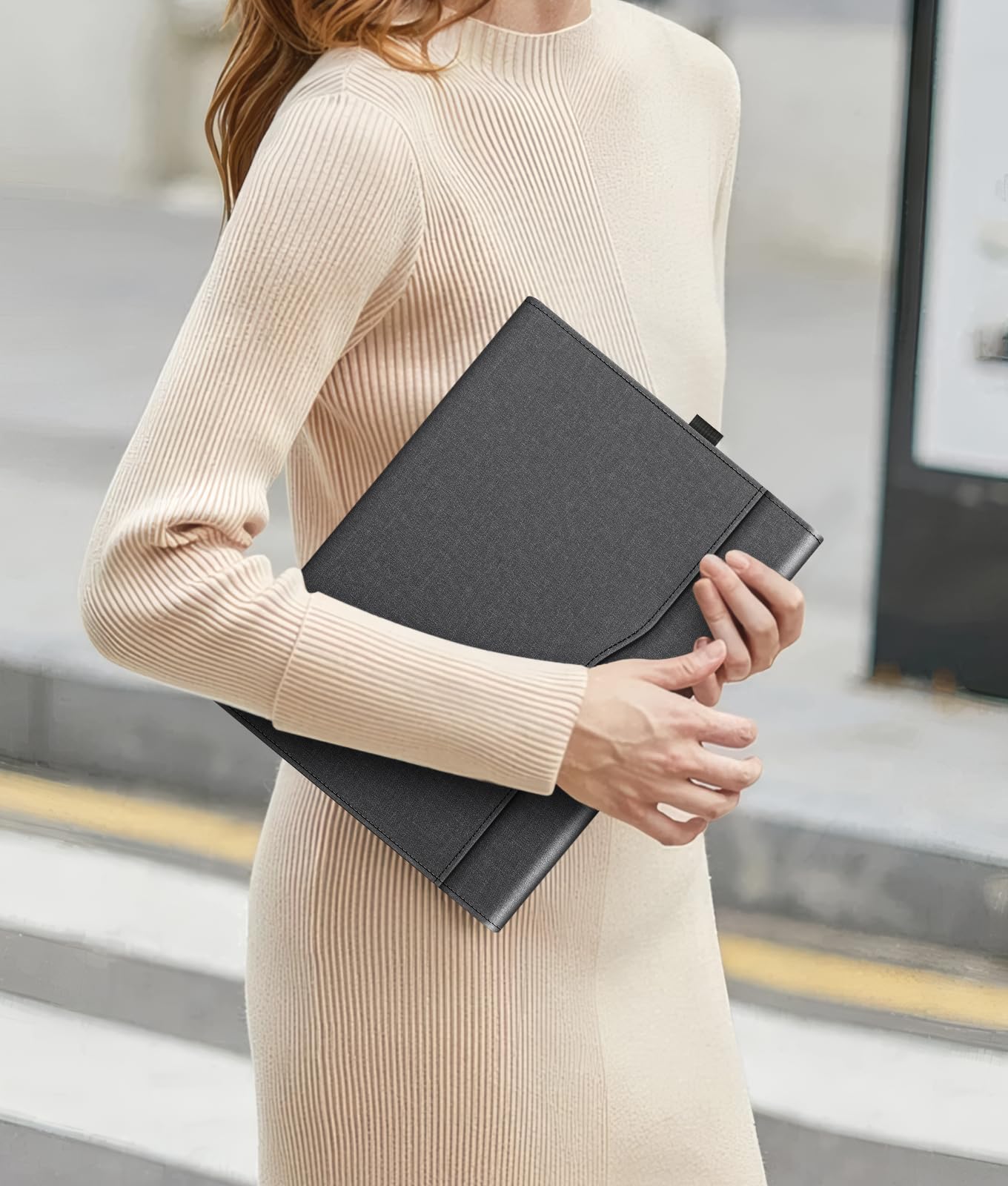 FINTIE Funda Protectora para Microsoft Surface Pro de 12 Pulgadas (2025), Cartera de visión multiángulo, Cubierta Trasera de TPU con Bolsillo y Soporte para lápiz Capacitivo, Compatible con Teclado