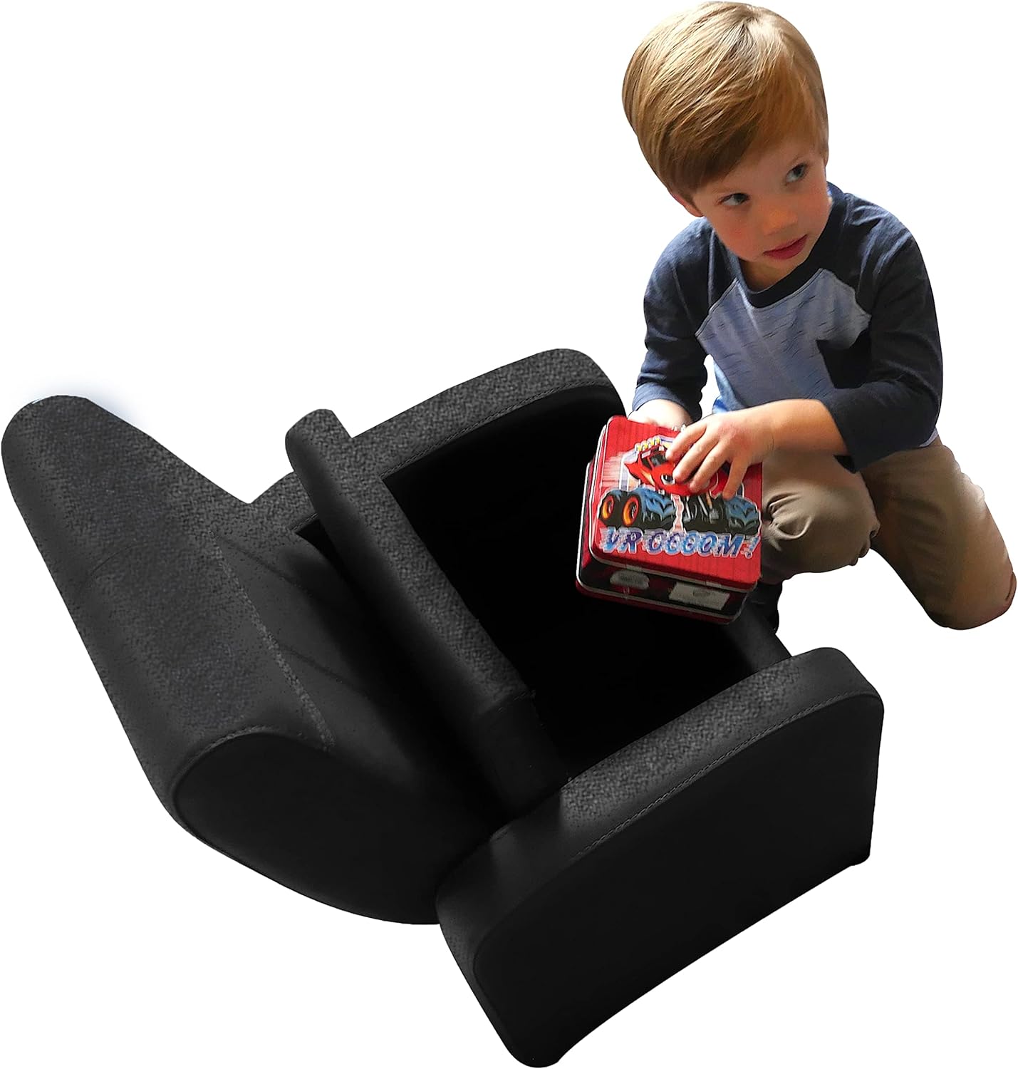 Crаzу Clеаrаnсе STASH Cute Comfy Kids Recliner Toddler Sofa Chair with Storage Chest for Toys boys girls play-room furniture reading upholstered little mini modern baby children child quality 250lb weight limit black Bеѕt Quаlіtу 🔥 STASH Cute Comfy Kids Recliner Toddler Sofa Chair with Storage Chest for Toys boys girls play-room furniture reading upholstered little mini modern baby children child quality 250lb weight limit black