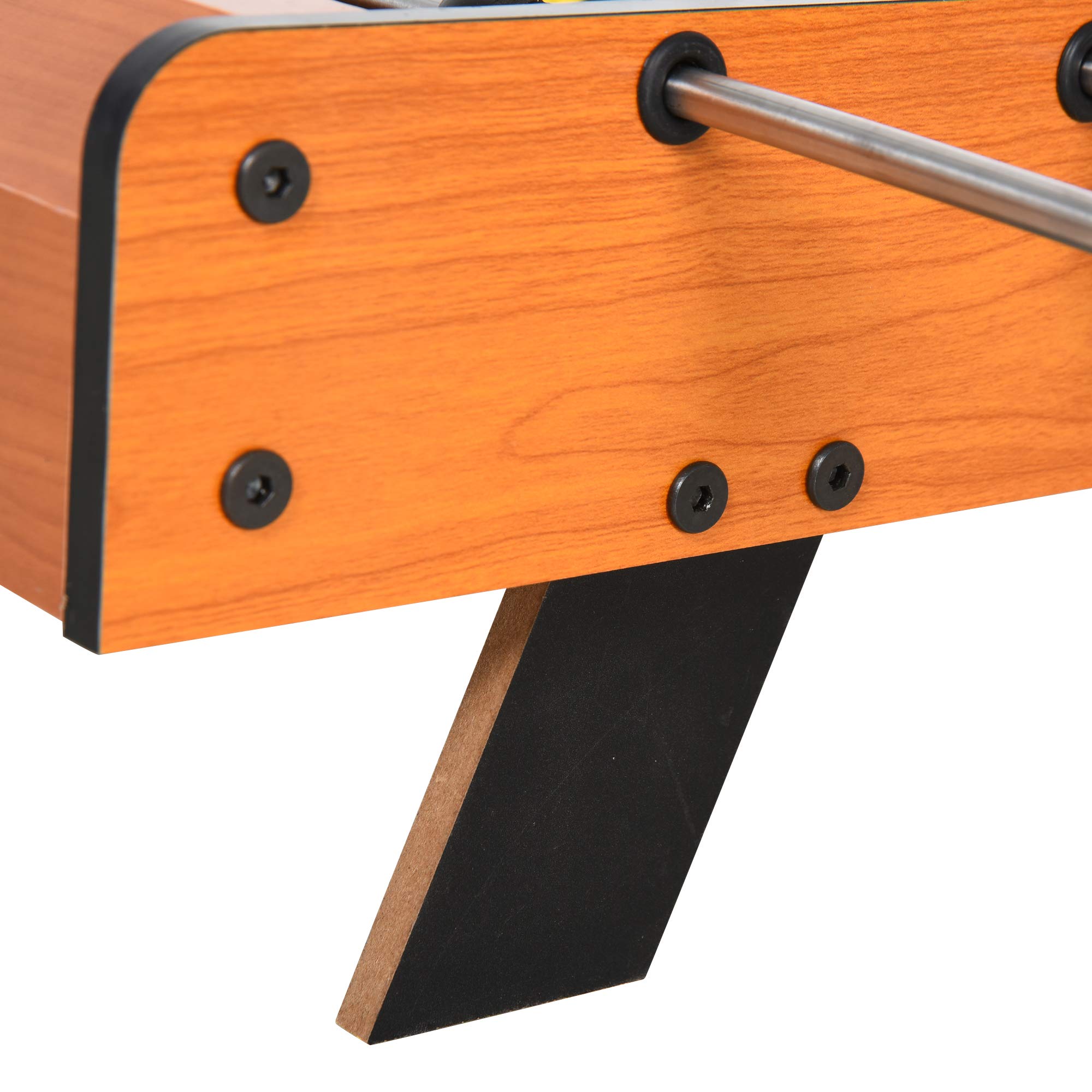 Calcio Balilla in Legno con 22 Giocatori e Accessori Inclusi 84.5x40x61.2 cm