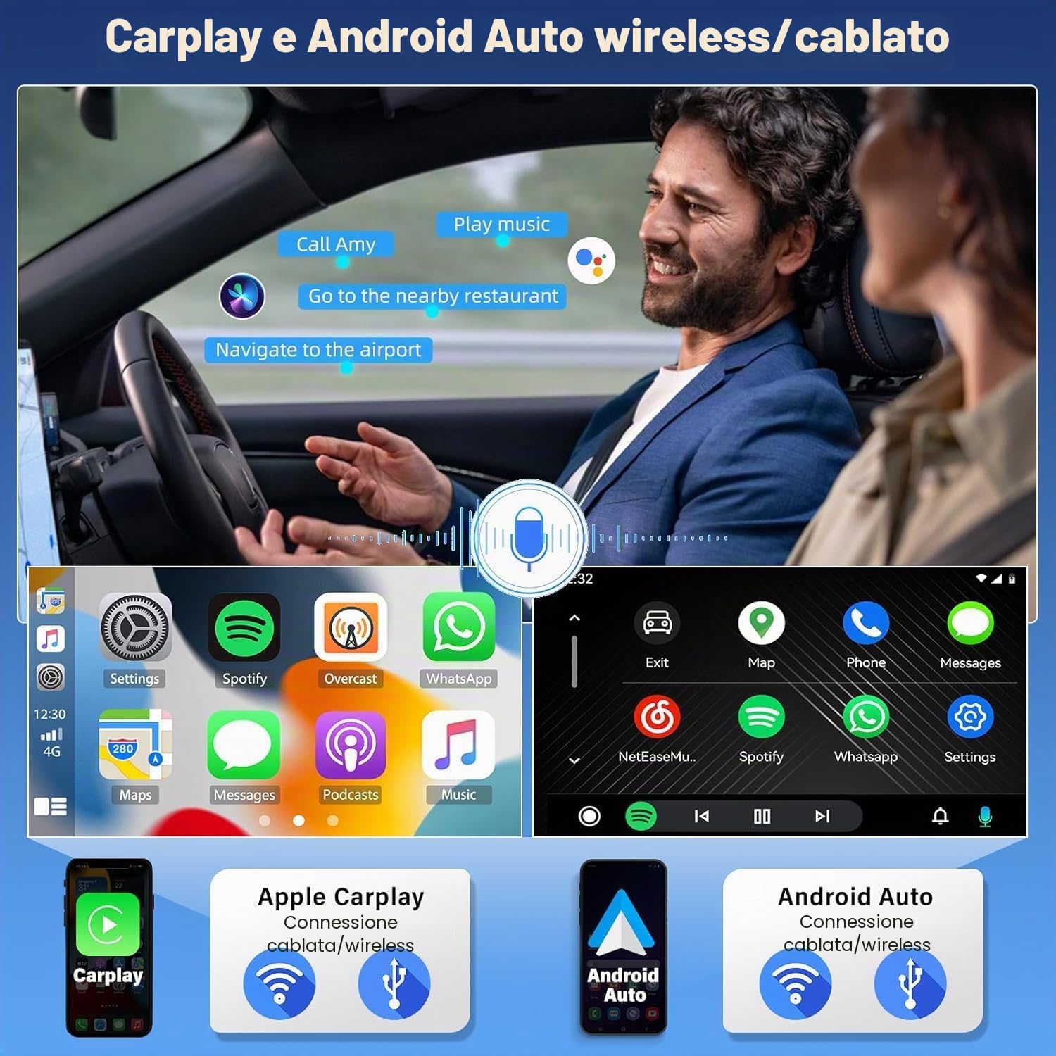 2+32G Android 13 Autoradio per VW Tiguan 2009-2015 2016 2017 con Carplay Android Auto, 7 pollici Touchscreen Lettore Ricevitore Multimediale Digitale con Bluetooth WiFi FM navigazione GPS