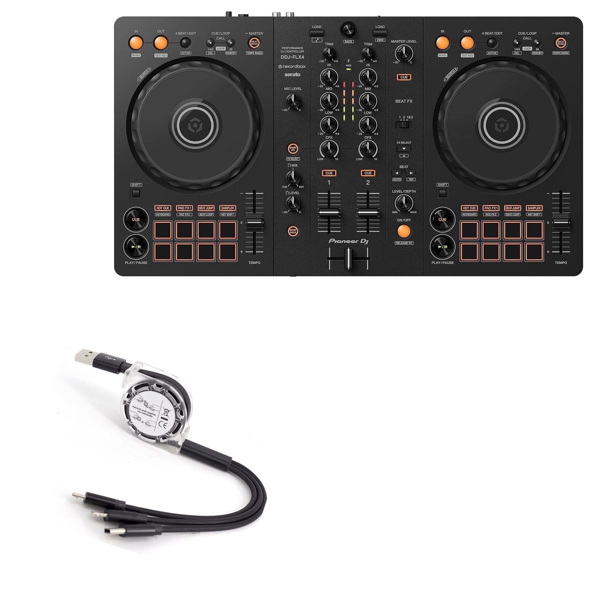 Amazon.com: BoxWave Cable Compatible with Pioneer DJ DDJ-FLX4