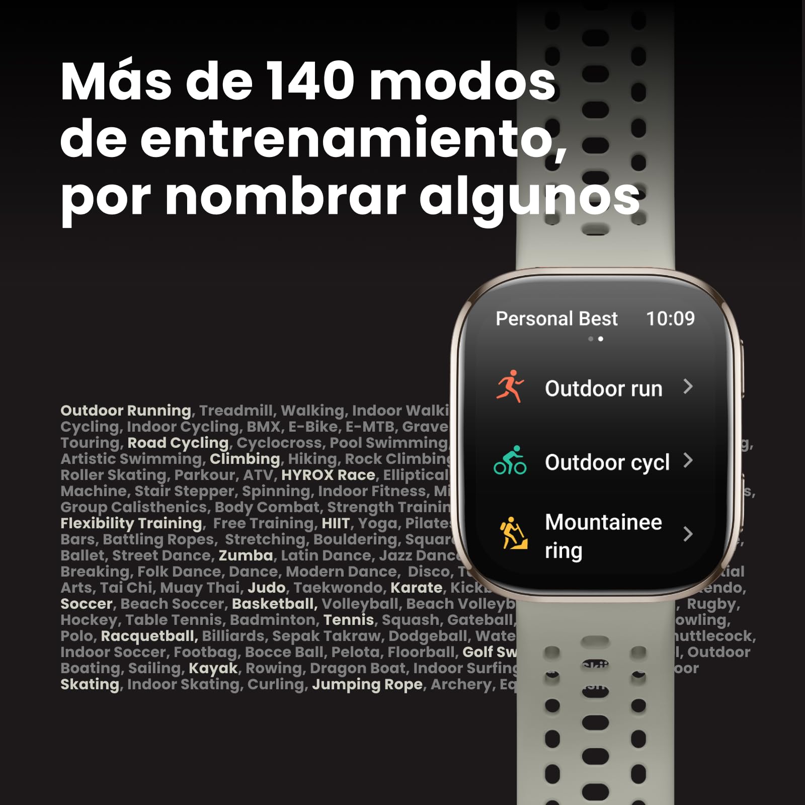 Amazfit Bip 6 Smartwatch 46mm, Batería 14 días, AMOLED 1,97", GPS con Mapas, IA, Llamadas Bluetooth, Seguimiento Salud y Sueño, 140+ Modos Deportivos, Resistencia al Agua 5ATM, Negro