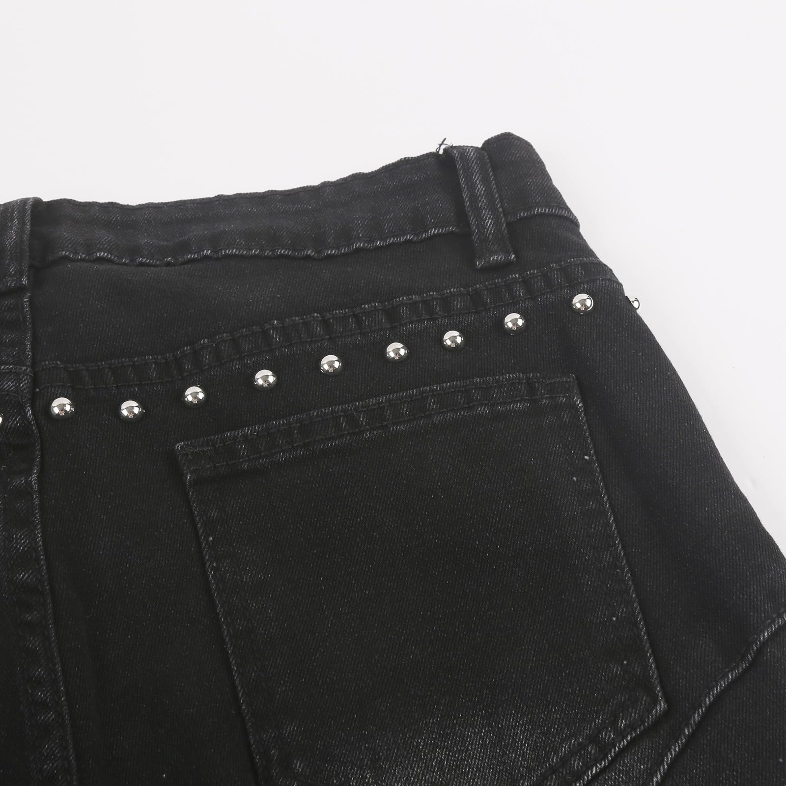Vaqueros Mujer Tallas Grandes Vaqueros Elásticos Mujer Elásticos Slim De Tiro con Tira De Botones Visibles Elegantes Cintura Alta Ajustados Estilo Urbano