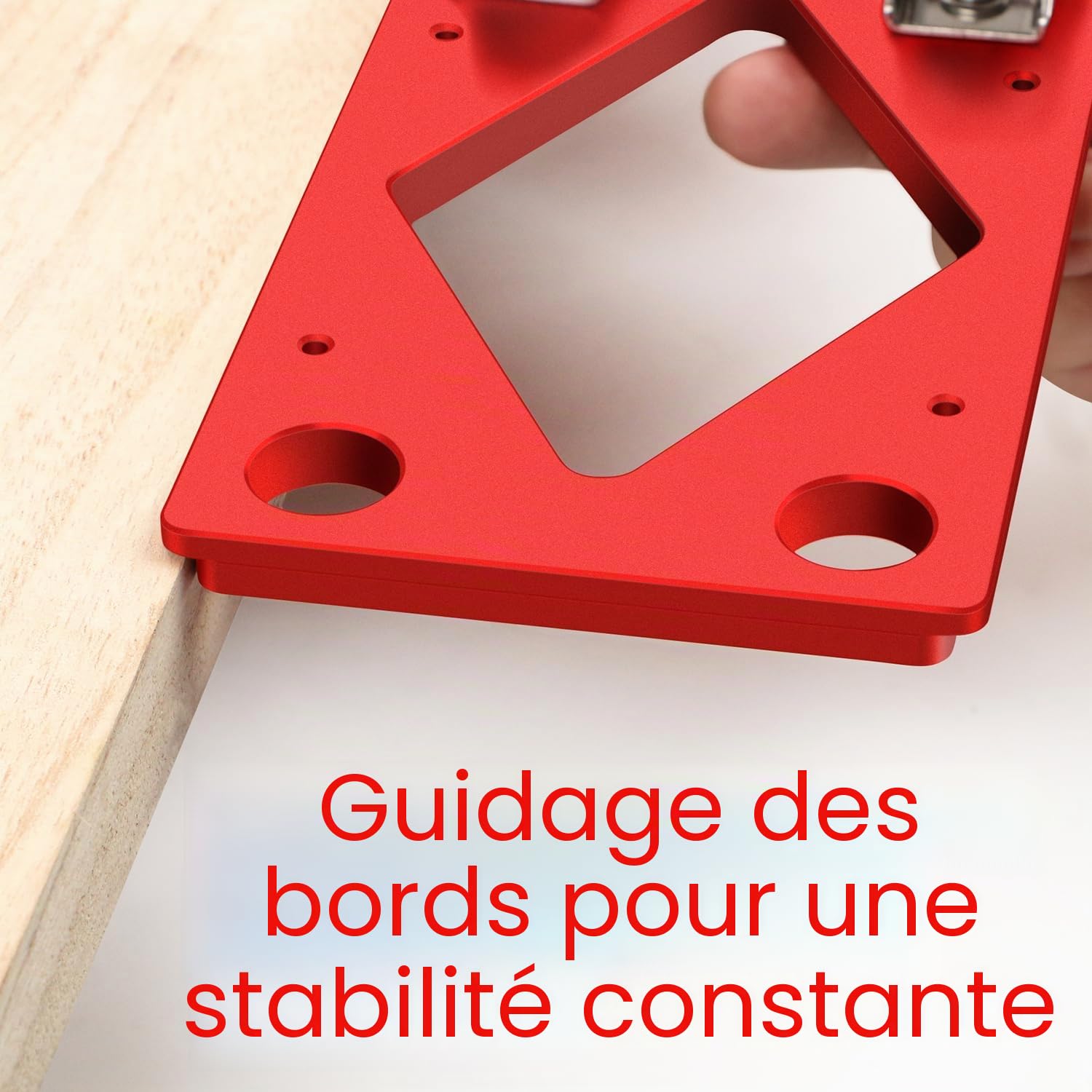 Butée d'angle pour rail de guidage, butée fraisée CNC à 90° avec guide de bord, compatible avec rail de guidage Makita, butée en aluminium Festool pour scie circulaire