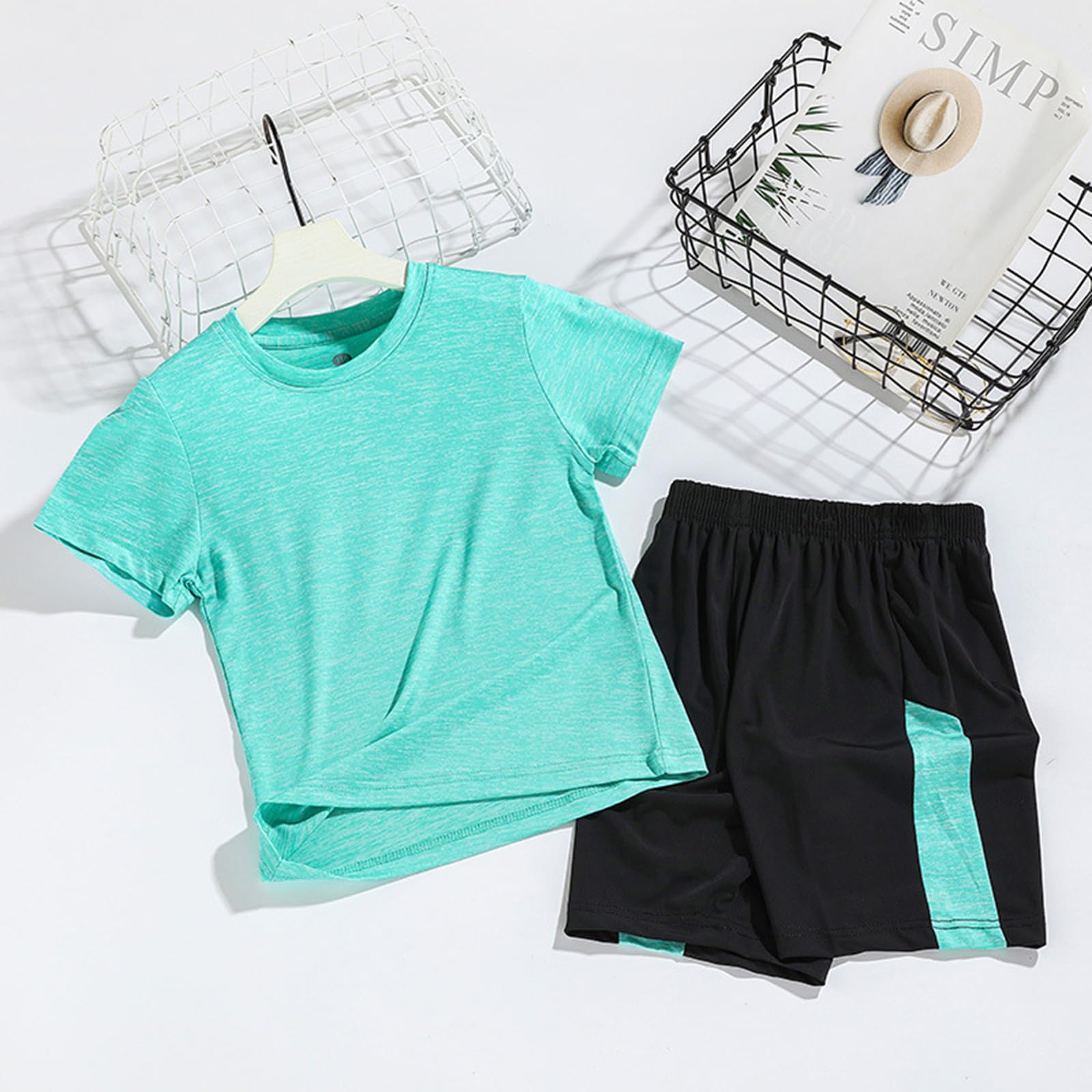Chándal para niños de verano secado rápido traje deportivo corto conjunto ropa deportiva 2-11 años