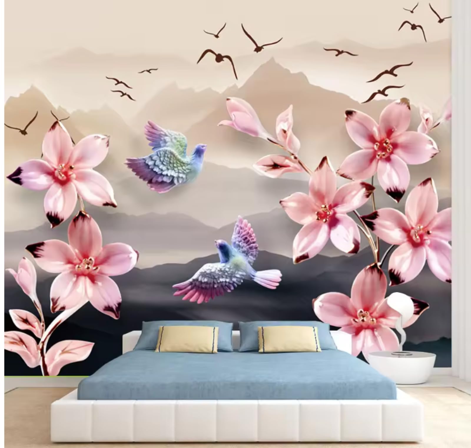 Tapety dekoracja salonu kwiat krajobraz tapety tapety wystrój domu tapeta 3D, 3D, 430 x 300 cm