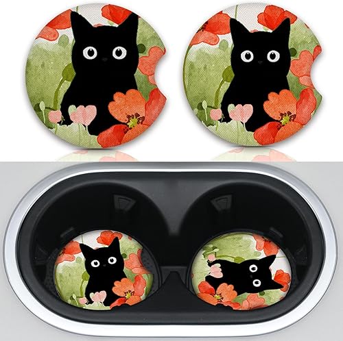 Miniatura 21 de Posavasos para Portavasos de Automóvil, Lindos Accesorios de Automóvil para el Interior de las Mujeres, Lindos Regalos de Accesorios de Automóvil