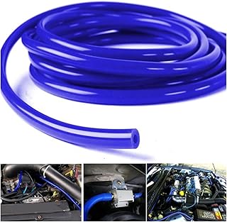 Manguera de tubo de vacío de silicona, tubo de silicona Universal de 3MM, 4MM, 6MM, 8MM, azul, negro, rojo, amarillo, piezas de automóvil, accesorios for coche (Color : 5M Red ID 3mm)