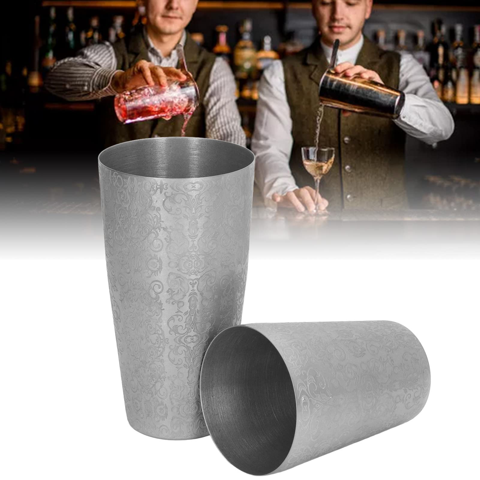 Coctelera, Juego de Coctelera Boston de Acero Inoxidable Mezclador de Bebidas Coctelera Herramientas de Coctelería Accesorios de Barra