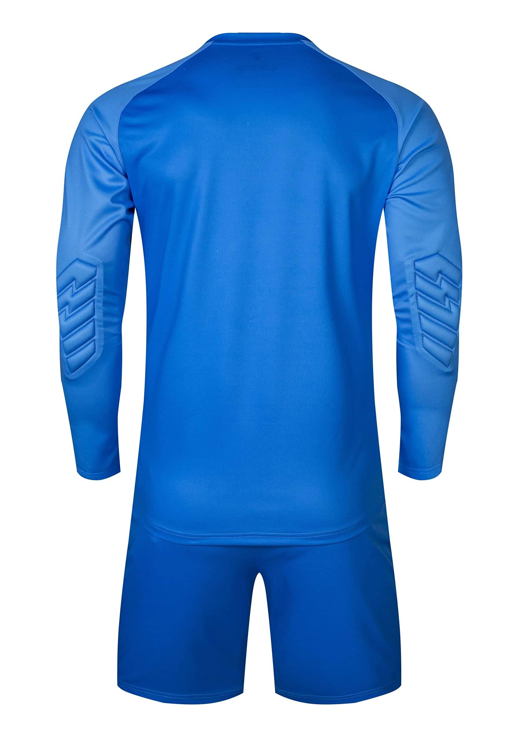 KELME Ensemble de gardien de but professionnel – Maillot et short rembourrés – Tailles adultes et enfants, Bleu (pas de chaussettes)., Taille XS