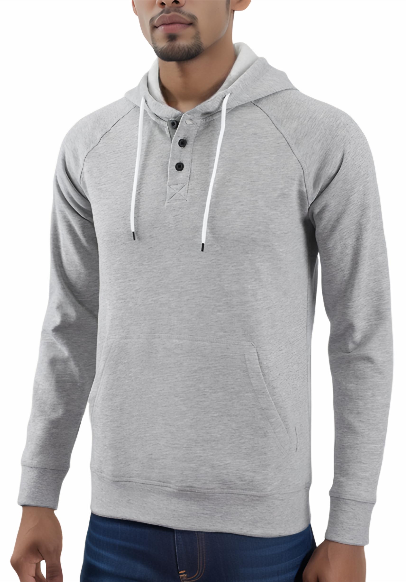 KNQRMen's Vintage Athletic Workout Sports Soft Fleece Running Hiking Pullover Sweatshirt Hoodie