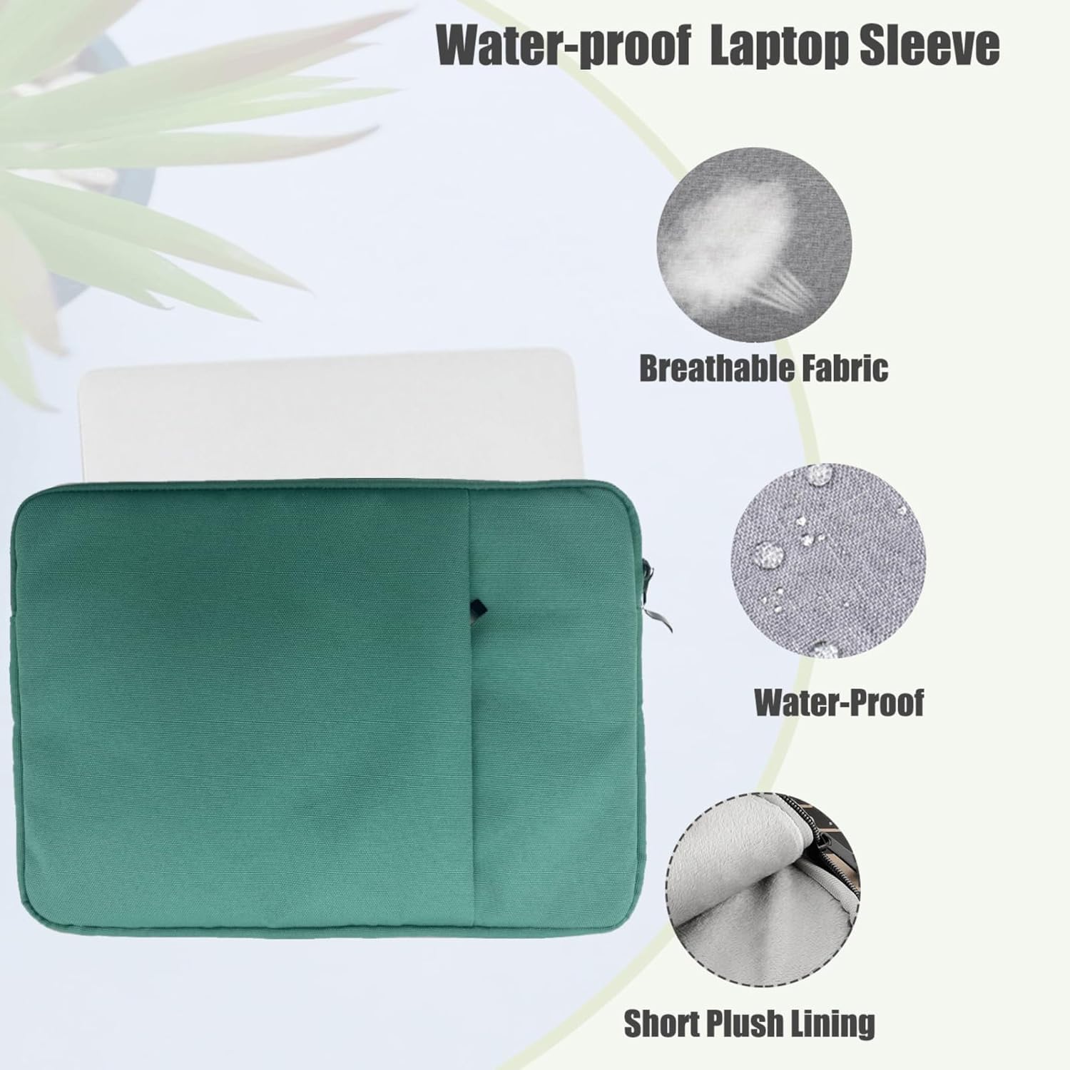 Hard Shell for MacBook Pro 16 inch Case 2019 2020 Release Model A2141 with Touch Bar & Touch ID,Slim Laptop Case & Sleeve Bag & Keyboard Cover,Green Bamboo