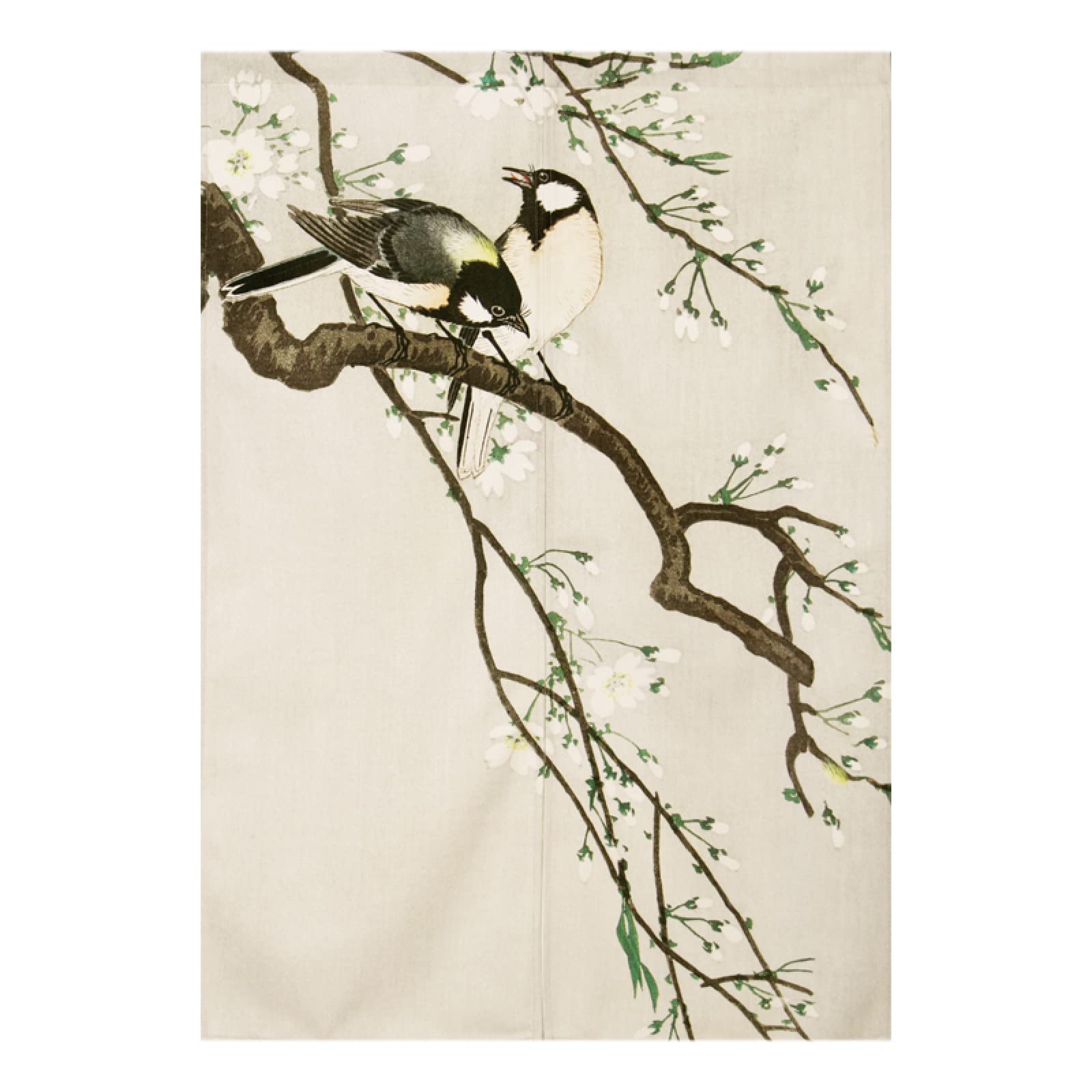 Guest Ruyunlai Japanese Noren Doorway Curtain Half Shading Curtain Home Decoration For Bedroom Bathroom Kitchen Japanese style Doorway Curtain Medium Long brown branches 75cm X 120cm