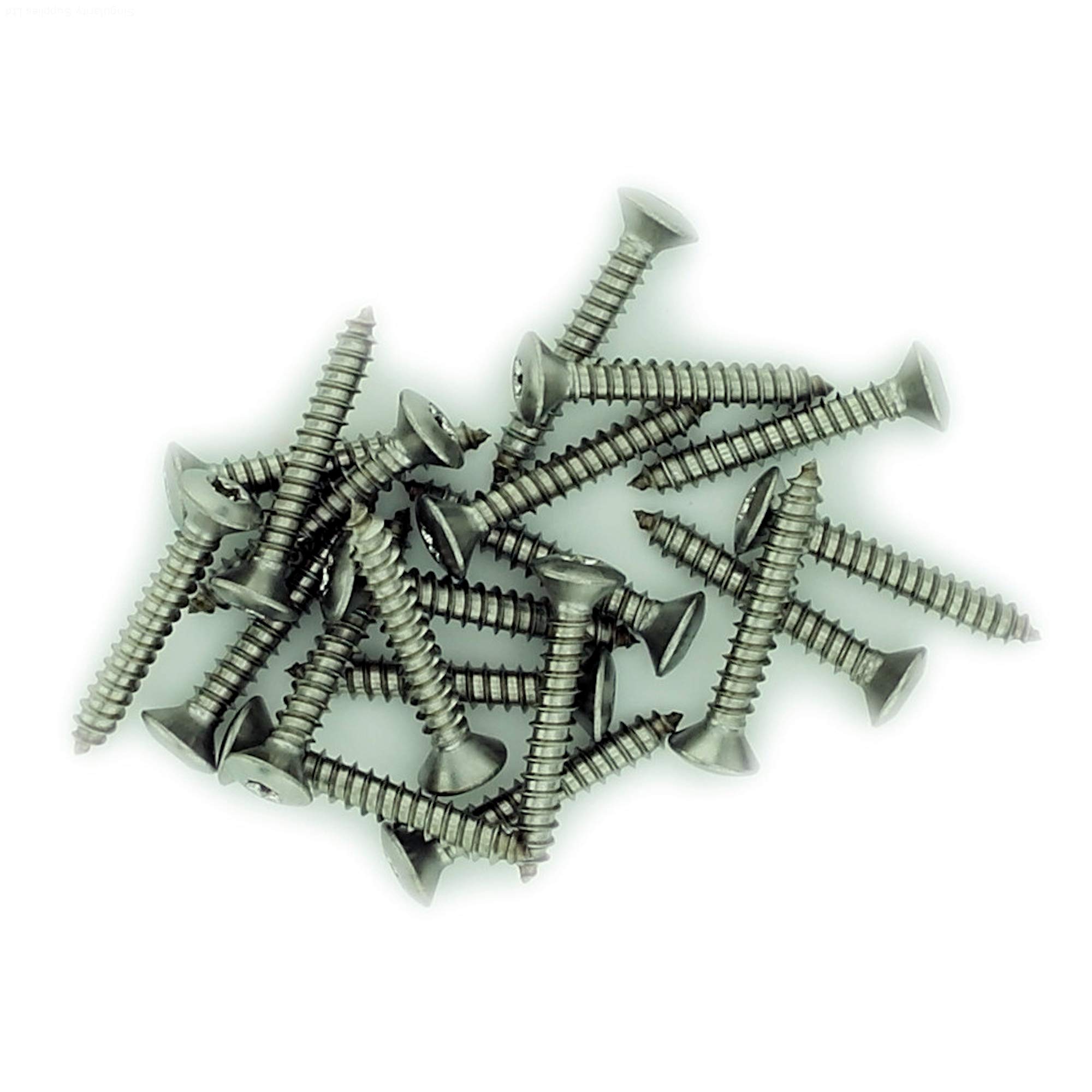 Singularity Supplies No.6 X 1.25 (3.5Mm X 32Mm) Tx Raised Countersunk Self-Tapping Screw - Stainless Steel (A2) (Pack Of 20)