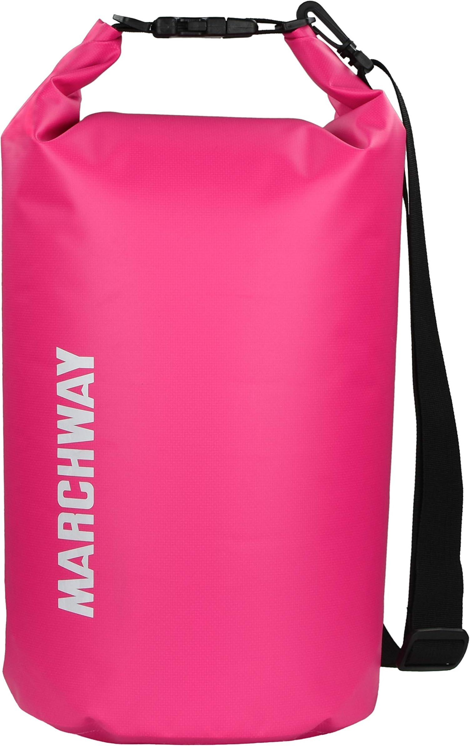 MARCHWAYFloating Waterproof Dry Bag 5L/10L/20L/30L, Roll Top Sack Keeps Gear Dry for Boat, Beach, Kayaking, Rafting, Boating, Swimming, Camping, Hiking, Canoeing, Fishing (Pink, 10L)