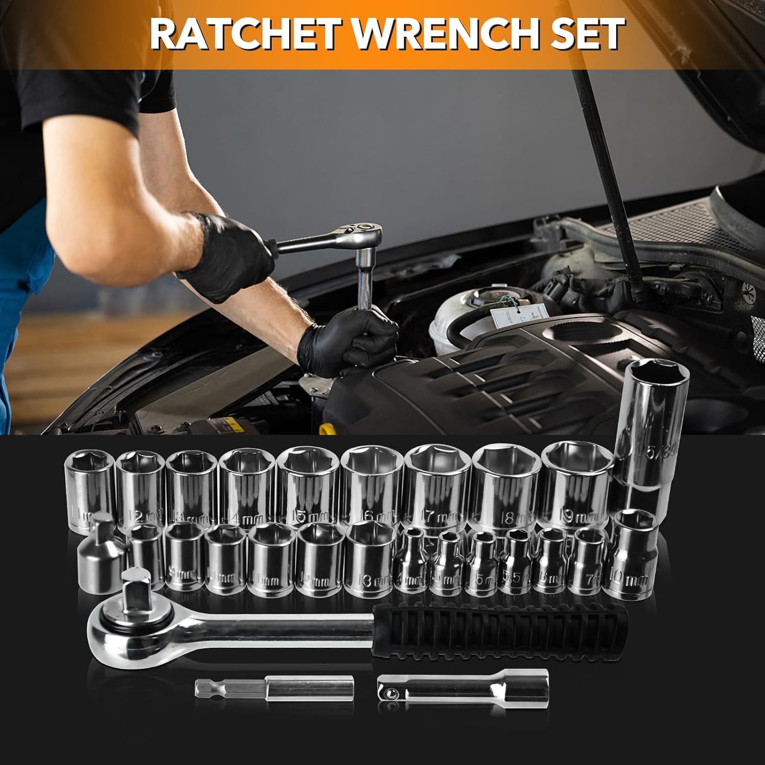 Home Tool Kit 157PCS Basic Household Auto Repair Tool Set Car Toolbox General Hand Tool Kit for Home Men Women DIY with Plastic Toolbox Storage Case Pliers Wrench Combination