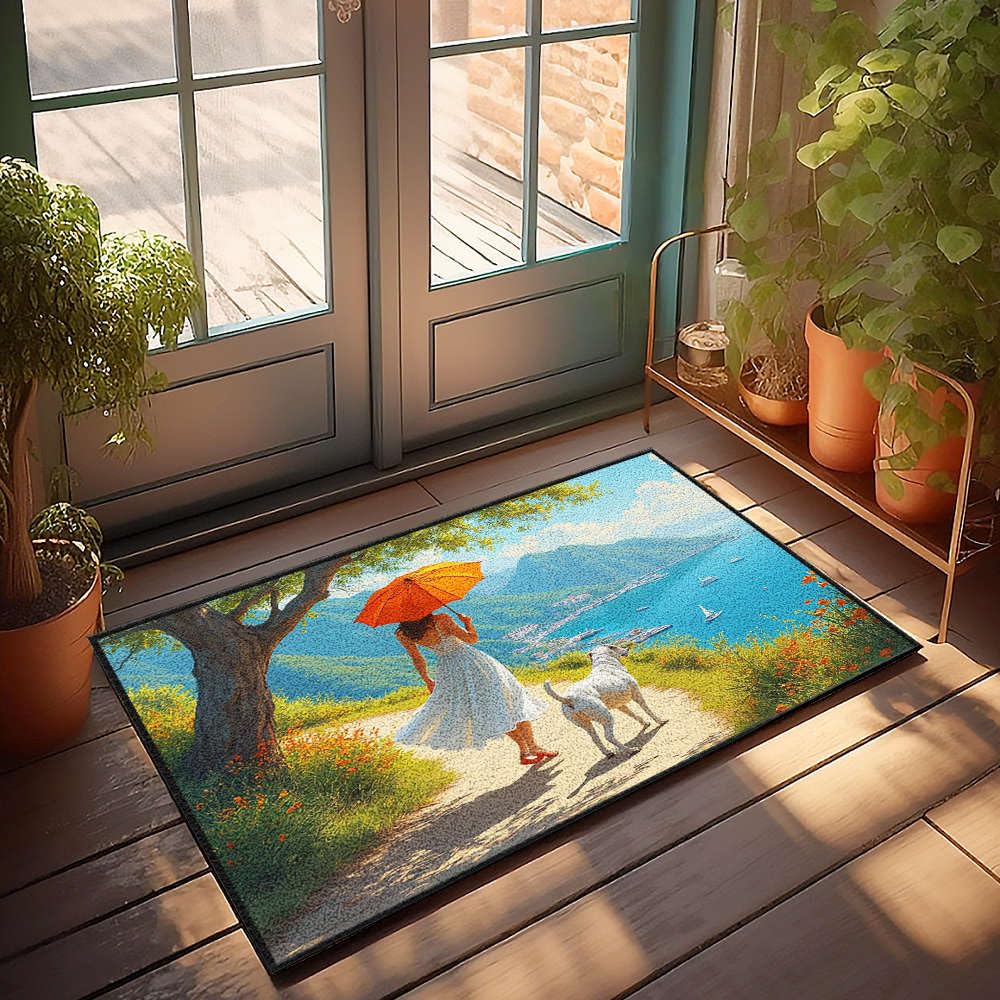Tapis de bienvenue bord de mer pour une chambre cosy et élégante