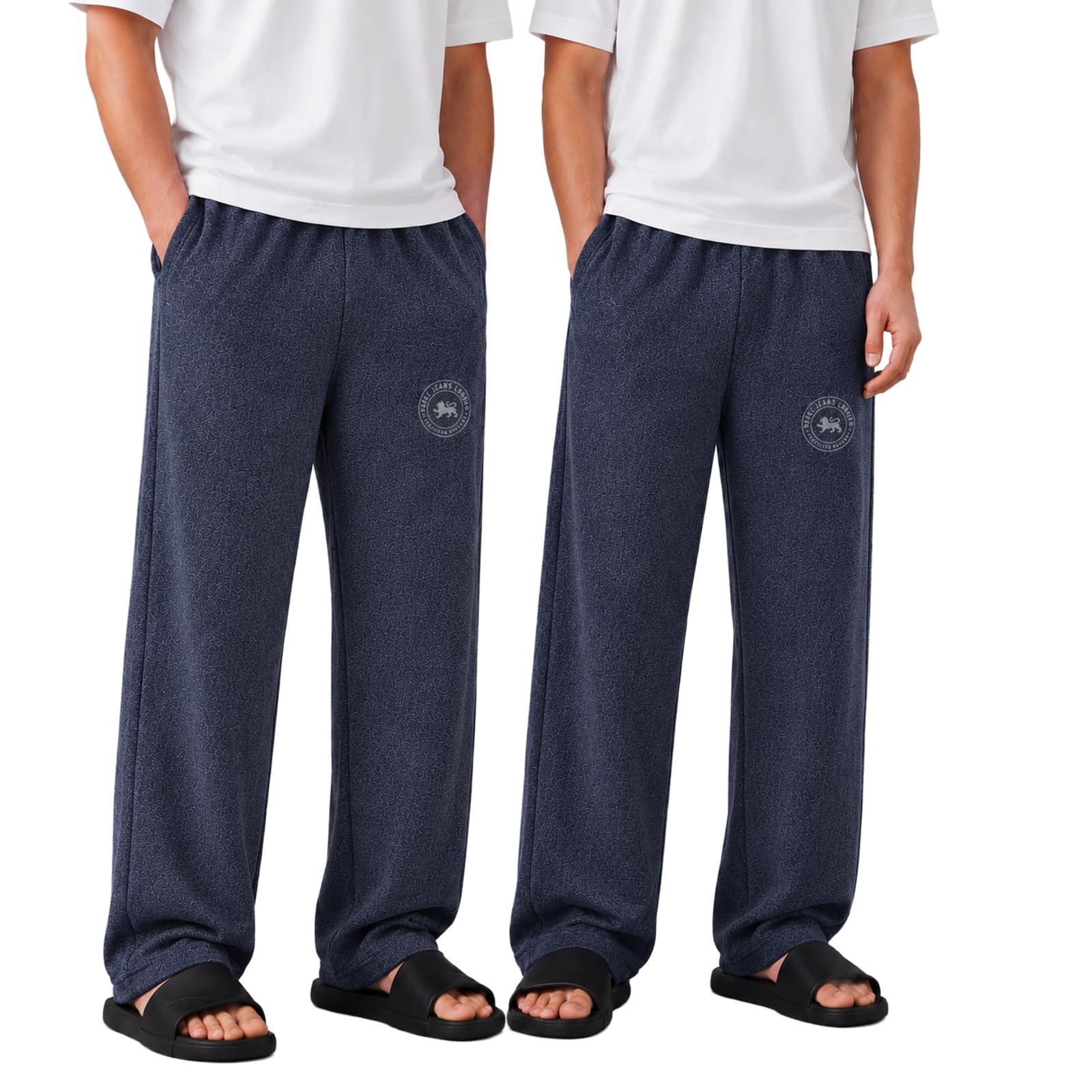 Cotton Rich Solid Trackpant, Lounge Pant, Sportswear for Men - L (Pack of 2)-image-46