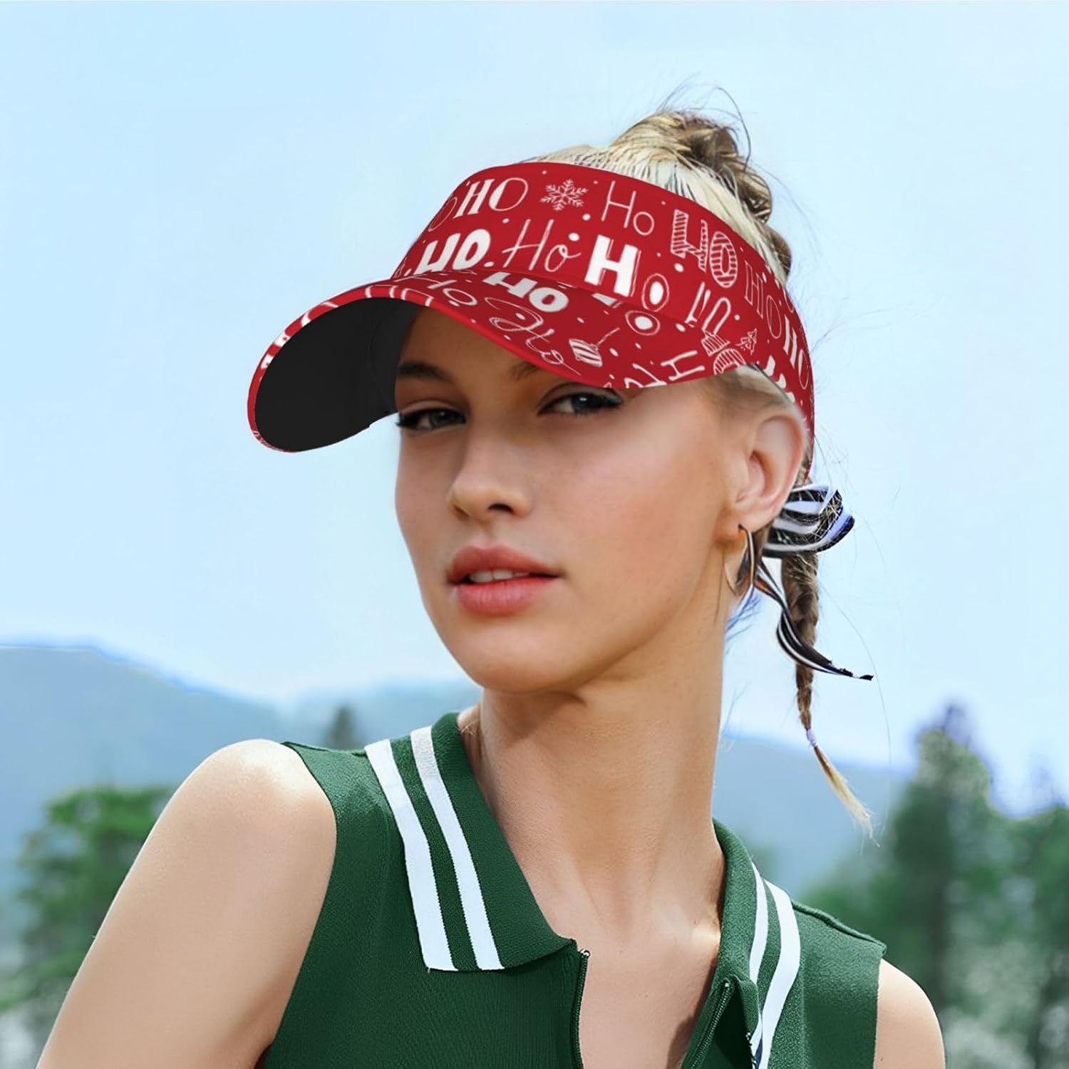 Visor Hats Merry Christmas Sun Sports Adjustable Beach Colorful Cap& Hat Men Women Adults - Image 6