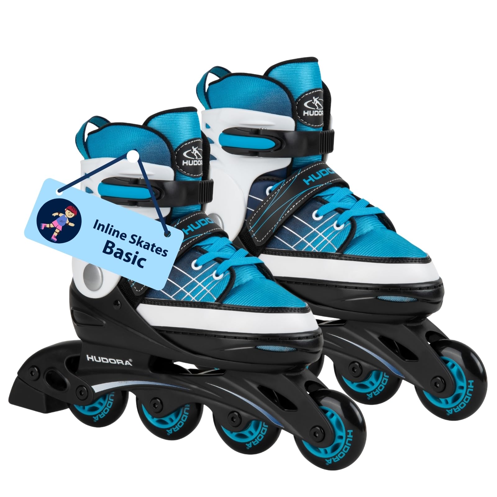 HUDORA Inline Skates Basic in Blau/Mint