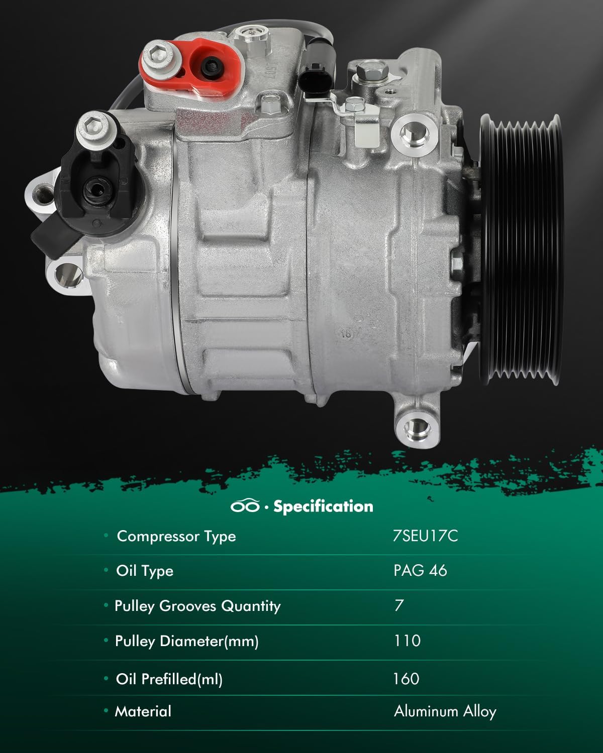 SCITOO AC Compressor for BMW for 1 Series M 3.0L 2011, Fast Cooling Air Conditioner Compressor for BMW for 135i 3.0L 2008-2013