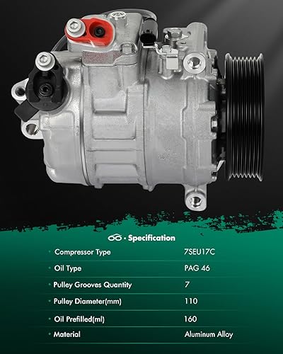 Miniatura 602 de SCITOO CO 10739C - Compresor de CA compatible con Honda Element 2.4L 2003 2004 2005 2006 2007 2008 2009 2010 2011