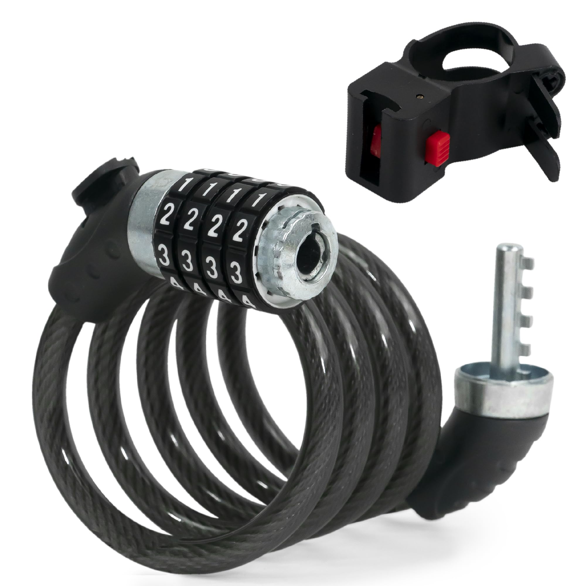 Câble antivol pour vélo 1,2 m Five Oceans SXP FO-3957-2 en acier tressé