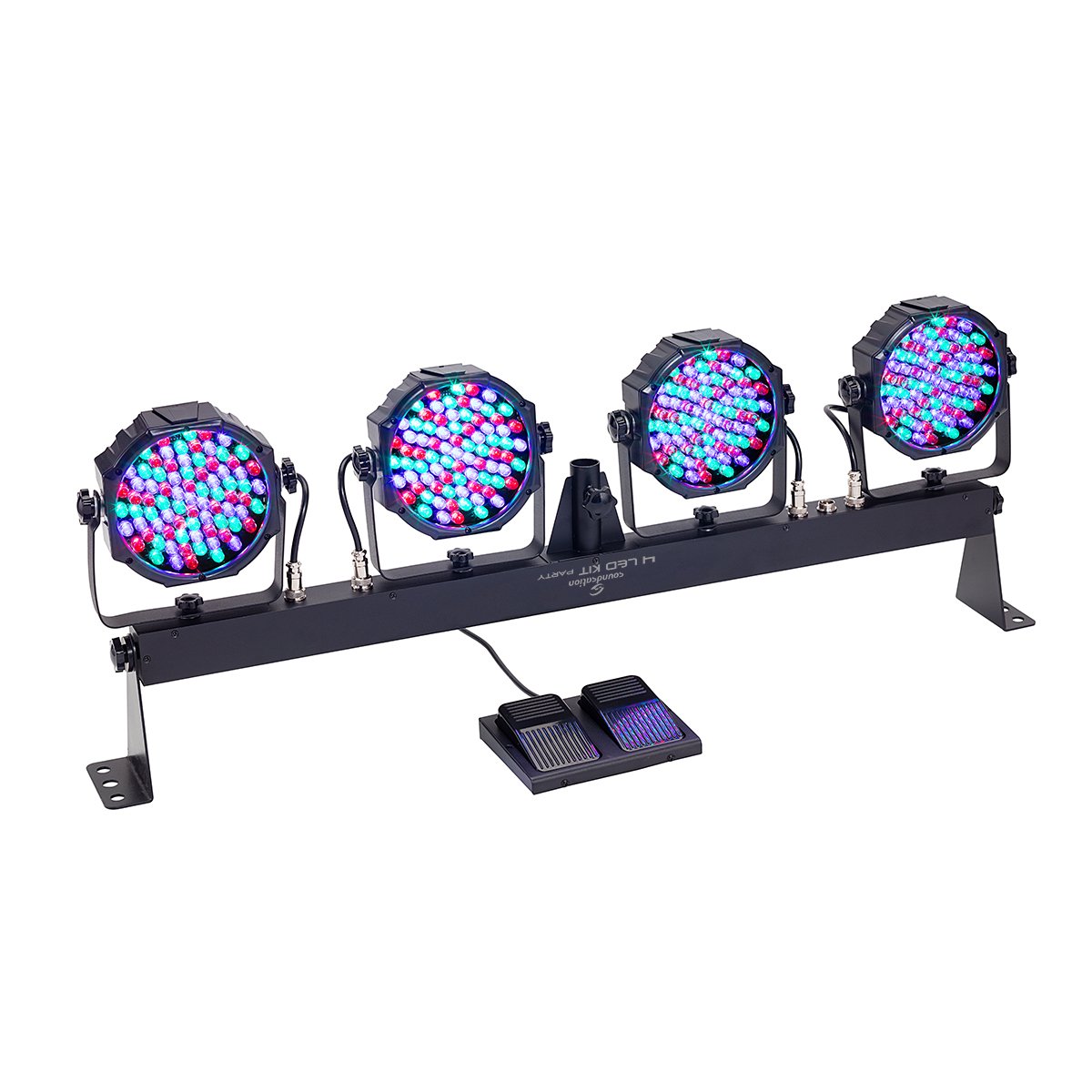 4LEDKIT-PARTY Kit Luci Completo con 4 PAR a LED