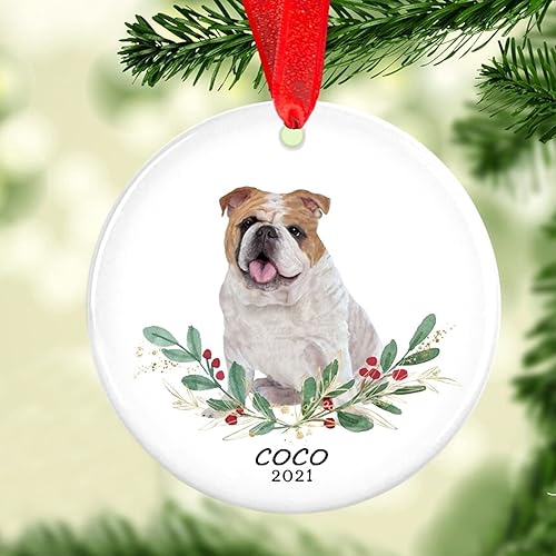 Miniatura 16 de Adorno de Navidad para mascotas, adorno de Collie barbudo, regalos para amantes de mascotas, regalo conmemorativo para mascotas, recuerdo de Collie