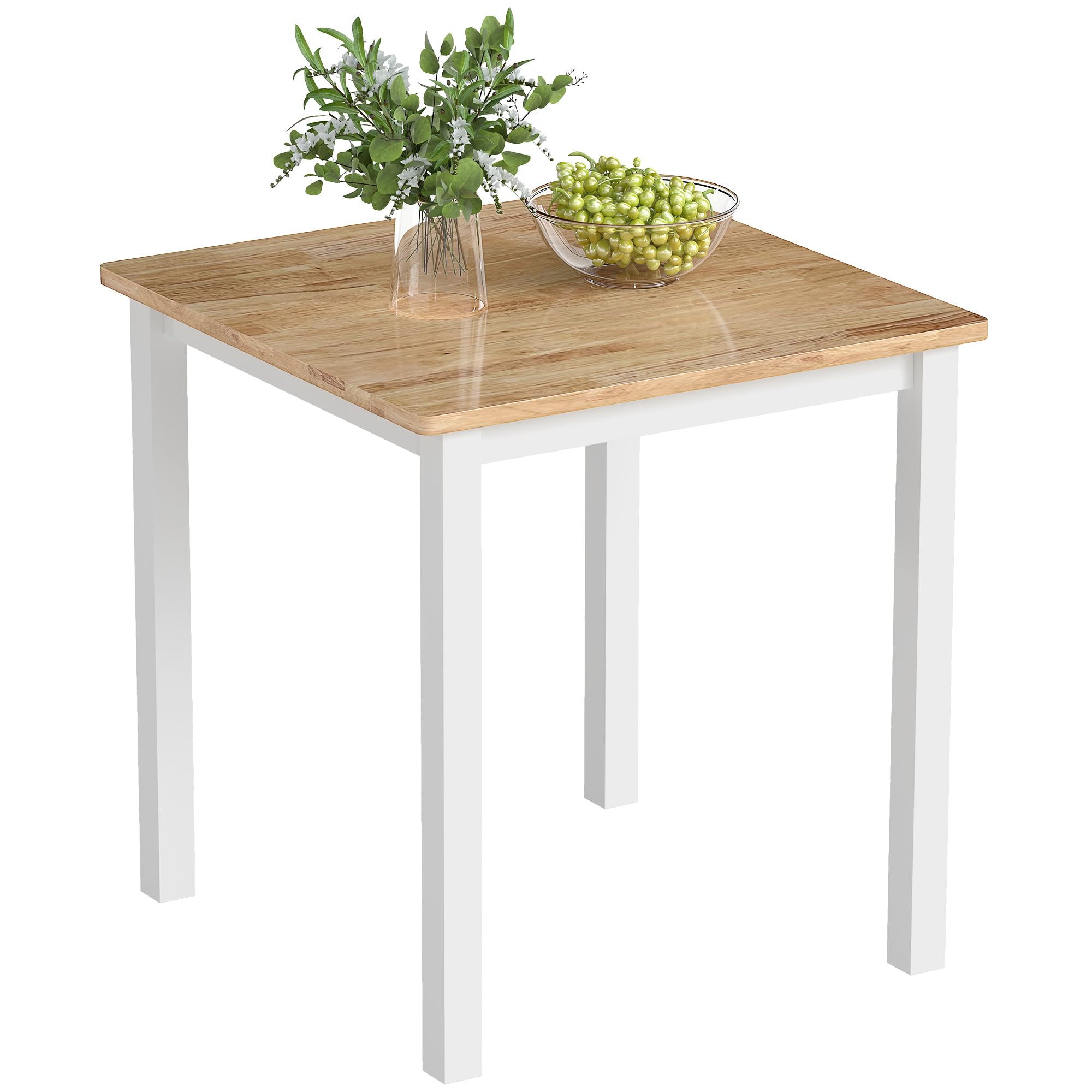 HOMCOM Esstisch 69x69 cm Küchentisch Esszimmertisch 2-4 Personen Eiche