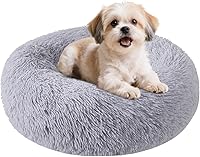 Nisrada 20 Inch Calming Donut Dog Bed for Small Dogs Cats Puppies - Washable Non-Slip Cozy Pet Bed, 4.5 Stars 9K+ Reviews